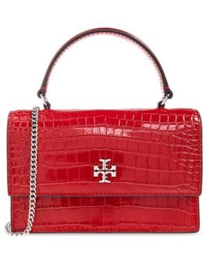 Tory Burch Mini Kira Embossed Handbag - Red