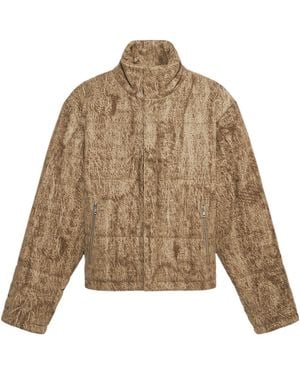 1989 STUDIO Long-Sleeved Turtleneck Casual Jacket - Natural