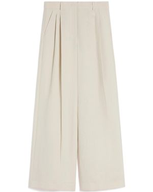 Weekend by Maxmara Wide-Leg Trousers - White