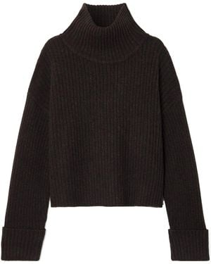 LeKasha Long-Sleeved Knitted Shirt - Black