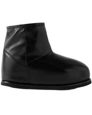 AMINA MUADDI Heidi Shearling-Lined Leather Boots - Black
