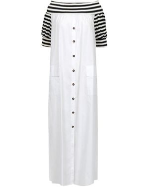 Kaos Short Sleeve Dress - White