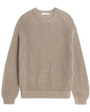 Maison Kitsuné Large Open Knit Sweater - Natural