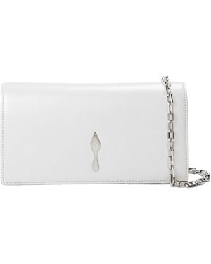 Christian Louboutin Solid Colour Shoulder Bag - White