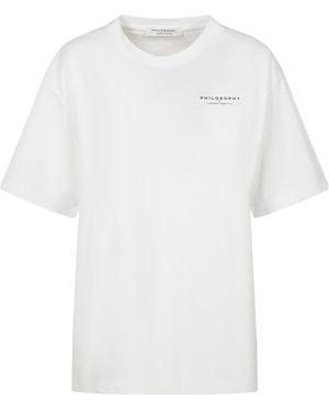 Philosophy Di Lorenzo Serafini Logo-Printed Crewneck T-Shirt - White