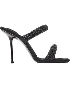 Alexander Wang Julie Tubular Heel Court Shoes - Black