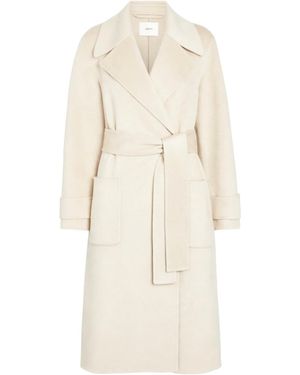 JOSEPH Double-Breasted Reversible Coat - Natural