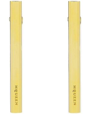 McQueen T-Bar Earrings - Metallic