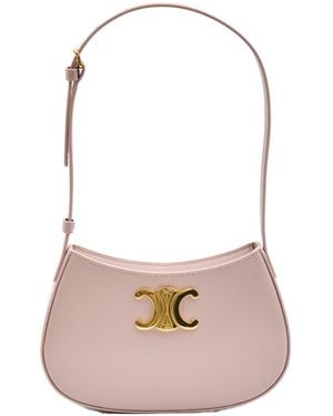 Celine Tilly Medium Leather Shoulder Bag - Pink
