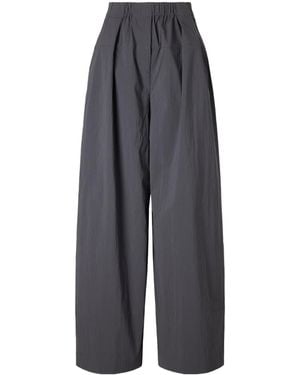 St. Agni Pleated Casual Trousers - Grey