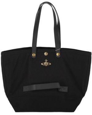 Vivienne Westwood Double Handle Tote Bag - Black