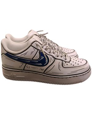 Nike Round Toe Lace-Up Sneakers - Multicolor