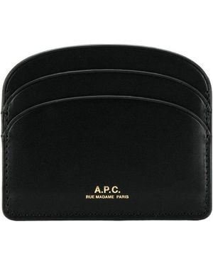 A.P.C. Logo Detailed Cardholder - Black