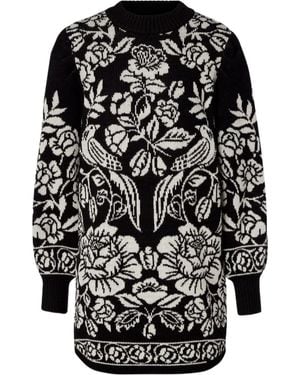 FARM Rio Cashew And Birds Minidress - Black