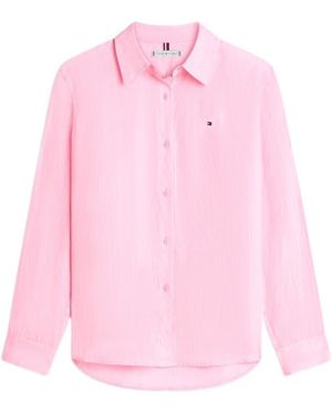 Tommy Hilfiger Long Sleeve Shirt - Pink
