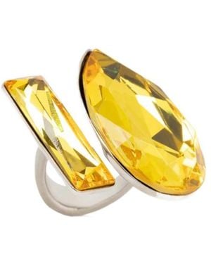 Dries Van Noten Gem Open Ring - Yellow