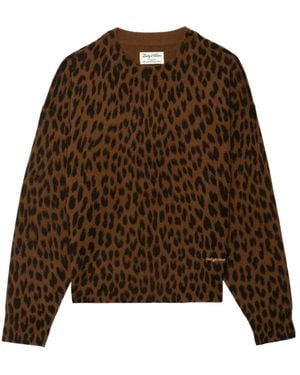 Zadig & Voltaire Leopard-Print Jumper - Brown