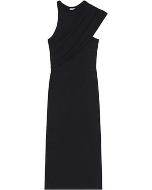 Courreges Courrèges Draped Knitted Dress - Black