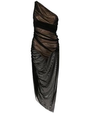 Norma Kamali Diana One-Shoulder Gown - Black