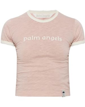 Palm Angels Short-Sleeved T-Shirt - Pink