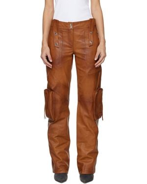 Blumarine Snap Belt Loop Casual Trousers - Brown