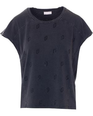 Liu Jo Crewneck T-Shirt - Blue
