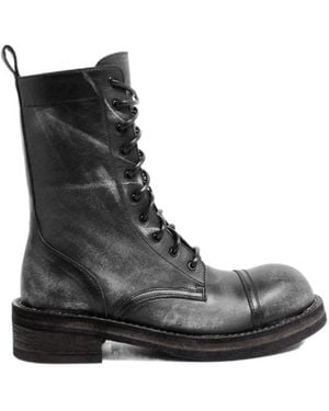 Ann Demeulemeester Aric Lace-Up Ankle Boots - Black
