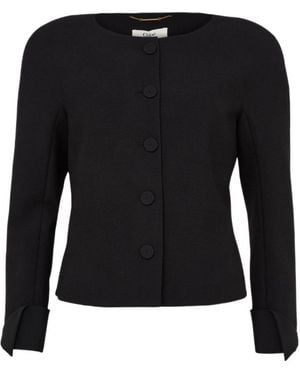 Chloé Jacket With Puff Sleeves - Black