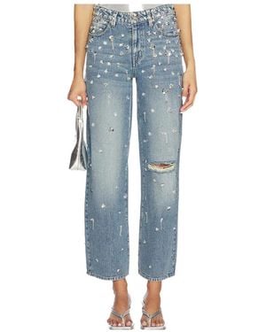 Jonathan Simkhai Kydra Wide-Leg Embellished Jeans - Blue
