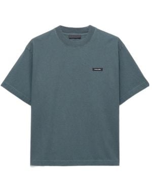 Prada Cotton T-Shirt - Blue