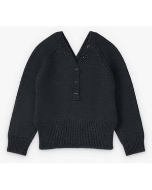 Our Legacy Country Henley Cardigan - Blue
