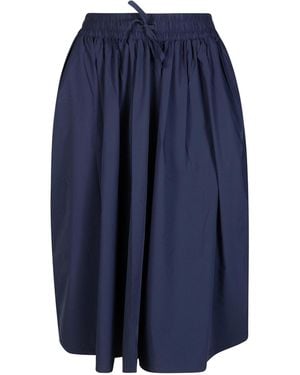Save The Duck Elasticated-Waist Midi Skirt - Blue
