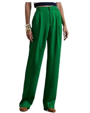 Ralph Lauren Casual Trousers With Belt Loops - Green