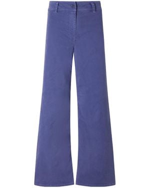 Nili Lotan Megan Wide-Leg Trousers - Blue