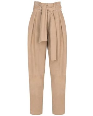 Balmain Casual Pants With Belt Loops - Natural