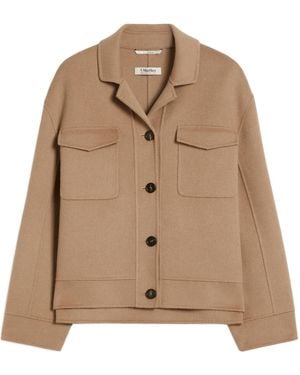 Max Mara Button Pocket Jacket - Brown