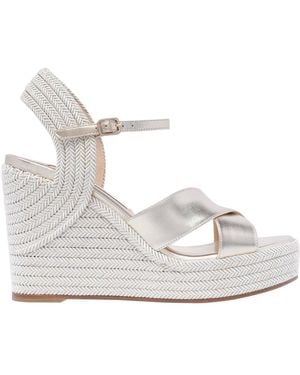 Jimmy Choo Dellena 100 Wedge Sandals - White
