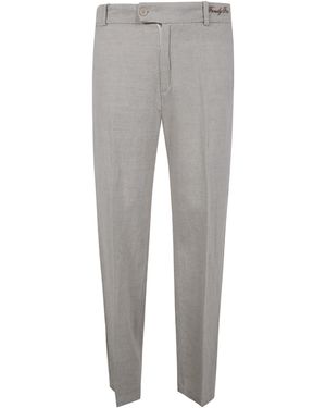 FAMILY FIRST Logo-Embroidered Trousers - Grey