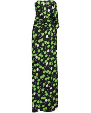 Saint Laurent Strapless Dress - Green