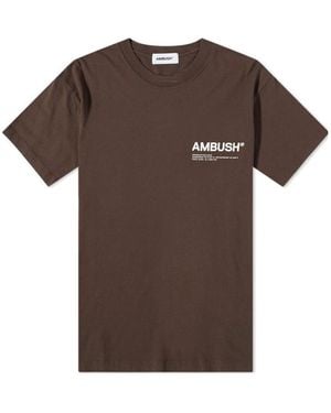 Ambush Logo T-Shirt - Brown