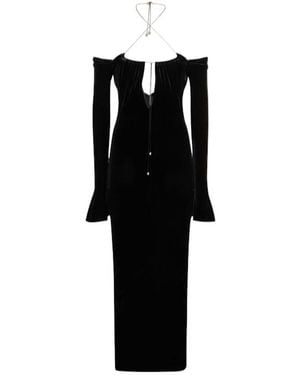 16Arlington Velvet Dress - Black