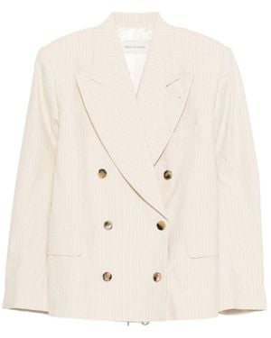 Dries Van Noten Long-Sleeve Blazer - Natural