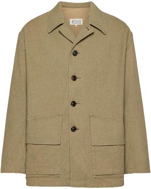 Maison Margiela Cotton Caban Jacket - Green