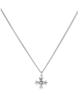 Emanuele Bicocchi Crystal-Embellished Crest Pendant Necklace - Metallic