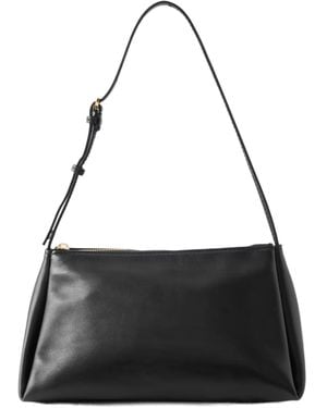 Calvin Klein Leather Shoulder Bag - Black