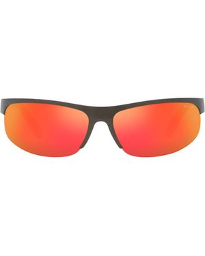 Miu Miu Eyewear Oval-Frame Sunglasses - Red