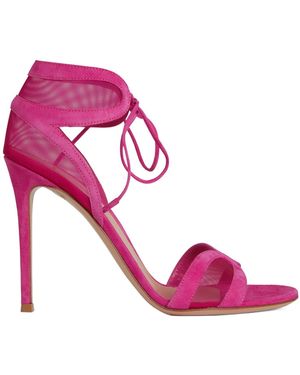 Gianvito Rossi Tie-Up Stiletto Sandals - Pink