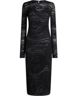 Etro Long Sleeve Dress - Black