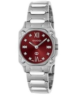 Gucci G-Flat Watch, 24Mm - Red