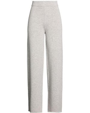 Max Mara Loose Straight-Leg Knit Pants - Gray